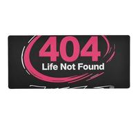 404 Error Life Not Found Rock Style antiscivolo Mouse Pad lungo per scrivania top cool gaming mousepad 80 x 30 cm