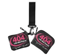 404 Error Life Not Found Rock Style Donne Cambiamento Portafoglio Custodie per Carte Grande Capacità Cerniera Portafoglio Borsa con Cinturino da Polso per Lady 2 Pz, 404 Error Life Not Found rock