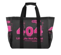 404 Error Life Not Found Utility Tote Bags Per Le Donne Borse Riutilizzabili Per La Generi Alimentari Pieghevole Borsa Da Spiaggia Con Scomparti Tela Lavanderia Carryall Viaggio