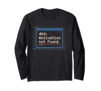 404 Motivazione Not Found Nessun Bock Stanco No Error Bradipo Maglia a Manica