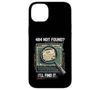 404 Not Found I'll Find It Coder Programmer Tech Humor Custodia per iPhone 14 Plus