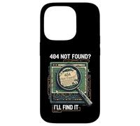 404 Not Found I'll Find It Coder Programmer Tech Humor Custodia per iPhone 14 Pro
