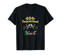 404 Party Not Found IT Reboot Humor Disco Ball Maglietta