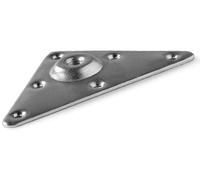 40418 Q.TA' 200 -PIASTRA FE.ZINC. X PIEDINI LEGNO FORO M10