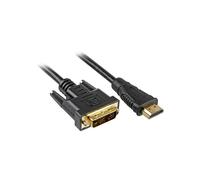 SHARKOON 4044951015221 ADAPTADOR DE CABLE DE VÍDEO 3 M HDMI DVI-D NEGRO