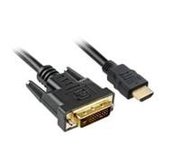 SHARKOON 4044951015221 ADAPTADOR DE CABLE DE VÍDEO 3 M HDMI DVI-D NEGRO
