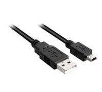 4044951015566 cavo USB 1 m USB 2.0 USB A Mini-USB B Nero Nero, 1 m, USB A, Mini-USB B, USB 2.0, Maschio/Maschio, Nero
