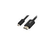 1.5m, HDMI/Micro HDMI cavo HDMI 1,5 m HDMI tipo A (Standard) HDMI tipo D (Micro) Nero Nero, HDMI/Micro HDMI, 1,5 m, HDMI tipo A (Standard), HDMI tipo D (Micro), 4096 x 2160 Pixel, Compatibilità 3D, Ne