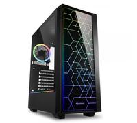 SHARKOON CASE RGB LIT 100, ATX, 7 SLOTS EXPANSION, 2 USB 3.0, 1 USB 2.0, DRIVE BAY 2,5/3,5