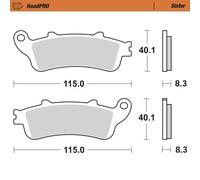 Moto-master Pastiglie Dei Freni Anteriori Sinterizzate Honda/kawasaki/victory 405101
