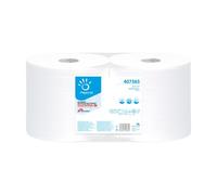 407565 Papernet Conf. 2 bobine carta pura cellulosa microgoffrata 180 m