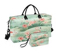 4080-Flamingo Borsone da viaggio Palestra Yoga Carry on Borse per uomo donna Weekender Bag, 4080-fenicottero, Taglia unica, Borsone da viaggio