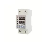 40A/63A/80A/100A Din Rail Dual Display Adjustable Intelligent Over Voltage Current And Under Voltage Device Protector Relay EKFBQBGW(100A)
