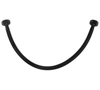 40cm 1/2" x 1/2" Inch BSP Nero Nylon Intrecciato Tubo Flessibile Sciacquone