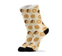40Cm Calzini Da Lavoro Cuscino Calzini Donna Casual Calze Chocolate Chip Cookie Per Compleanno Donna Natale