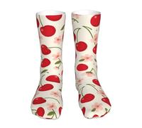 40Cm Calzini Donna Idee Calzini Unisex Calze Cherry Cherry Flower Per Festa Del Papà Esterno Natale