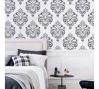 40cm Damask Retro Palace Vintage Luxury Stencil Stencil Per Pareti Grande Modello Mandala Riutilizzabile Arredamento Modello Modelli Modelli Da Dipingere Cornici Decorative Pittura Pavimento