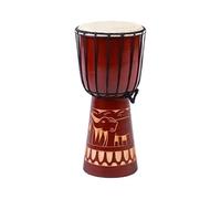 40cm Djembe Bongo Drum Design Elefante Marrone Intagliato
