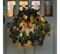 40cm Natale Eucalipto Ghirlanda da Parete Artificiale Esterno Decorazione Porta