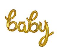 40cm Oro “Baby” Lettere Palloncini Lettera Banner Foil Mylar Ballon Baby Shower Decorazioni Feste Compleanno Matrimonio