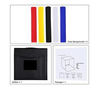 40cm Photo Softbox Portable Folding Studio Box Shooting Tent Box Kit con fondali a 5 colori con lampada a luce senza ombre Per la fotografia in studio(Only Softbox)