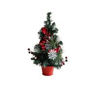 (40cm red) Decorative Cones and Berries Wreath Decorative Small Christmas Tree Sculpture Wreath Ornament for Holiday Ambiances