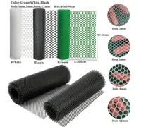 40cm X 300cm Recinzione in rete metallica di plastica - Rete di plastica, adatta per cani, conigli e pollame - Rete protettiva per balcone per animali domestici (dimensione della maglia 3mm-12mm) Rete