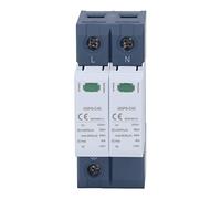 40KA Electrical Protection Device | 2P 275V AC Voltage Controller for Home/Office/Electronics | Flame Retardant PC, DIN Rail Mount | 20kA Nominal Discharge Current