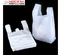 40KG SHOPPER DI PLASTICA MEDIE BIANCHE, 29X50, BUSTE SACCHETTI SACCHI RESISTENTI