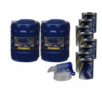40L Olio Motore MANNOL TS-5 UHPD 10W-40 API 8x MANNOL Flush Motore ADDITIVO