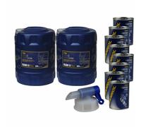 40L Olio Motore MANNOL TS-8 UHPD Super 5W-30-4 Ö 8xFlush Motore