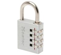 Master Lock - Lucchetto a combinazione a 4 cifre in alluminio da 40 mm
