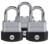 40mm Alto Sicurezza Laminato Acciaio Lucchetti, 3 Confezione - Y125b/40/122/3