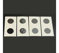 40mm Coin Holders 100pcs Clear Window Cardboard | Clear center window, 40mm diameter, fits penny euro cent, cardboard flip, 100pcs bulk set