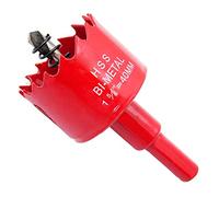 40mm Hole Saw Drill Bit HSS Hole Cutter with Arbor for Wood and Metal LAIWEI (1-9/16"(40mm))