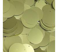 40mm Sequins Olive Green Matte Metallic Medium Top Hole Made in USA
