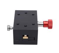 40mm Stroke Manual Dovetail Sliding Platform | X - Axis Linear Stage for Woodworking/Prototyping/Mechanical Adjustments | Accurate Gear Rack System, 0.01mm Scale, Aluminum