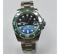 40mm Uomini Orologio Meccanico Sapphire SUB Lunetta+Cinturino per NH35 Movimento