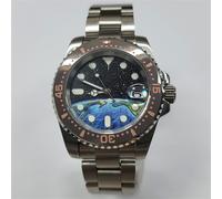 40mm Uomini Orologio Meccanico Sapphire SUB Lunetta+Cinturino per NH35 Movimento