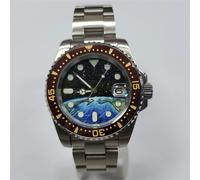 40mm Uomini Orologio Meccanico Sapphire SUB Lunetta+Cinturino per NH35 Movimento