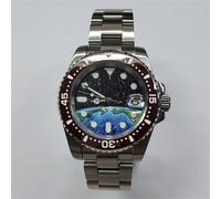 40mm Uomini Orologio Meccanico Sapphire SUB Lunetta+Cinturino per NH35 Movimento