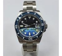 40mm Uomini Orologio Meccanico Sapphire SUB Lunetta+Cinturino per NH35 Movimento