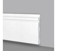 40mt di Battiscopa duro polimero ducale barocco 100x15mm C285 Bianco € 7,40/mt