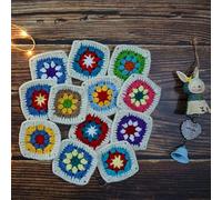 40pcs 9-10cm Uncinetto Centrini Multicolore Coaster Decorazione Tavola Casa E