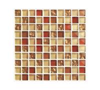 40PCS Adesivi per Piastrelle, PVC Autoadesiva Resistente al Calore Impermeabile Backsplash Mosaico (Giallo,10 x 10 cm）