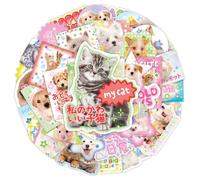 40Pcs Animal Sticker per Scrapbooking Notebook Journal Bottiglia d'acqua Laptop Skateboard Imballaggio Bambino Motivational Crafting