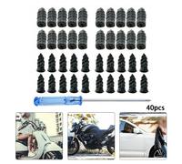 40Pcs Auto Vuoto Pneumatici Tubeless Pneumatico Riparazione Forature Gomma Vite