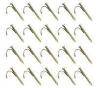 40Pcs Chiodi Di Fissaggio Del Tubo Dell'Acqua Morsetti,Tubo Di Acqua Di Fissaggio Unghie Acqua Gancio Chiodo Fascette,per Clip di per Tubi Dell'acqua,Bruciatori Erbacce,Ganci in Plastica e Cavi