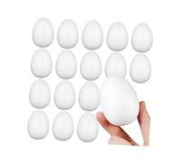 40pcs Foam Craft Eggs Unfinished Large for DIY Projects Decorations Easter Egg Crafting