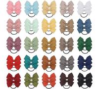 40pcs Pigtail Archi Dei Capelli Elastici Per Le Ragazze Del Bambino Coda di Cavallo Titolare Scrunchies Morbido Nastro Grosgrain Accessori Per Capelli